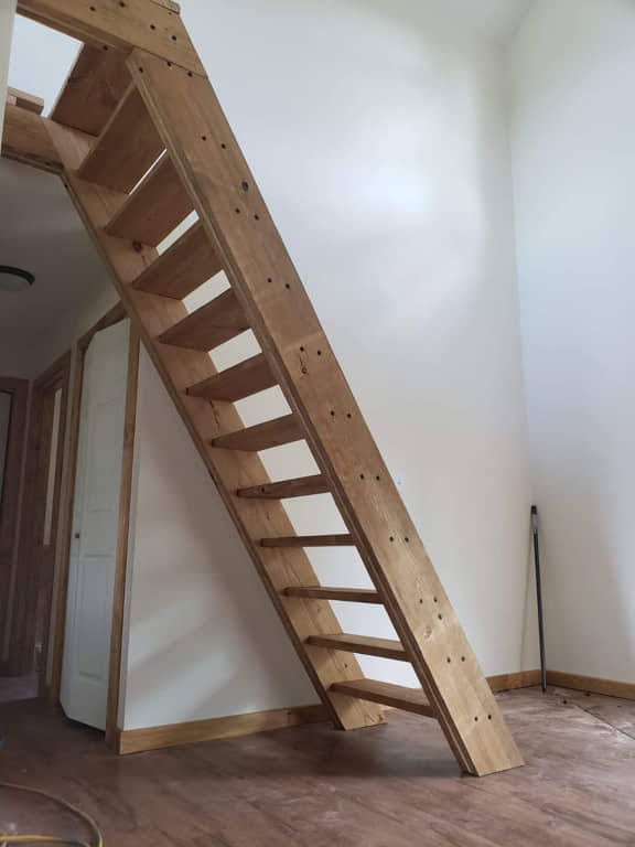 Rains Mill Custom Wood Stairs.